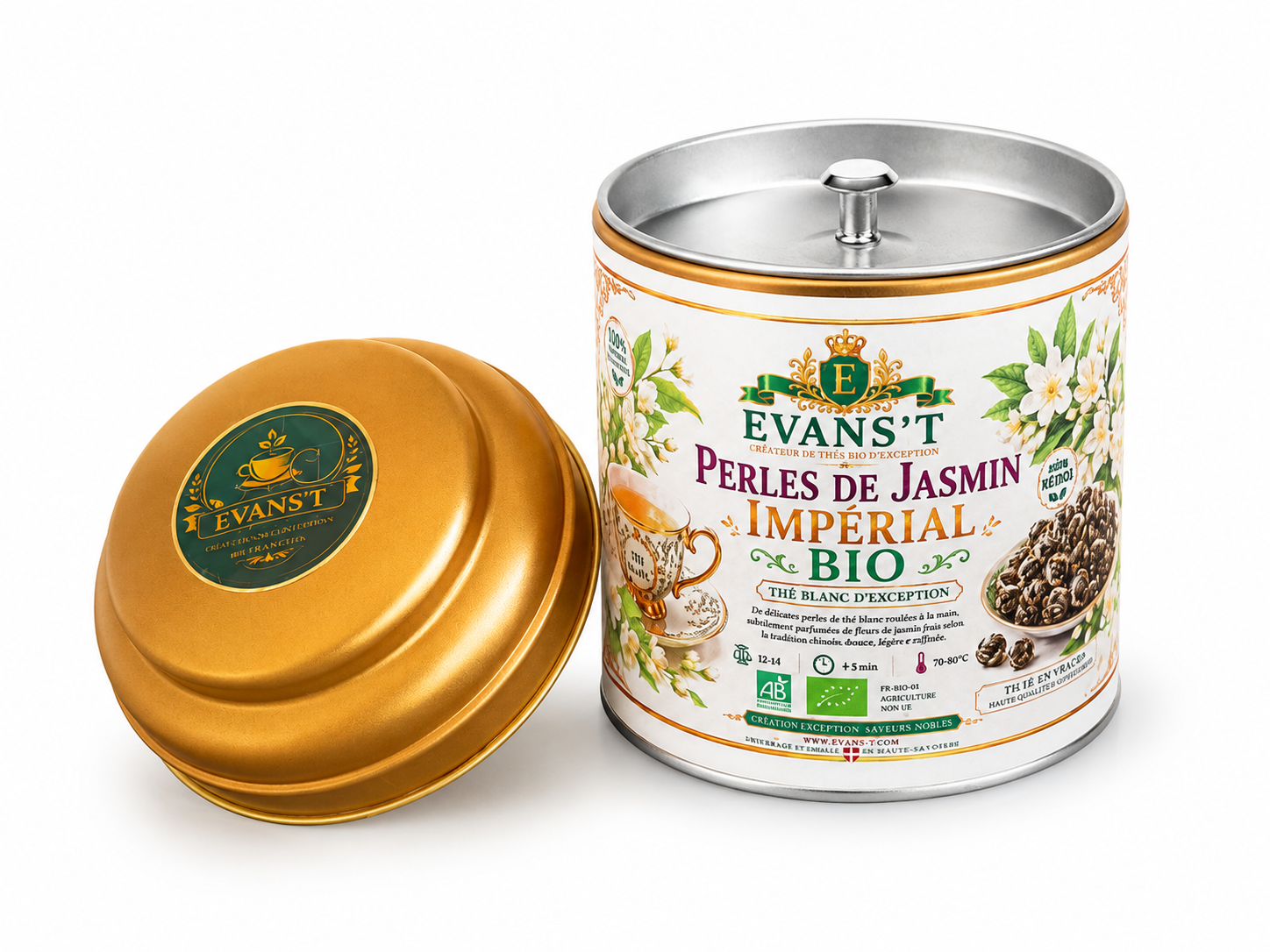 Perles de Jasmin Impérial BIO  Boite Métal 